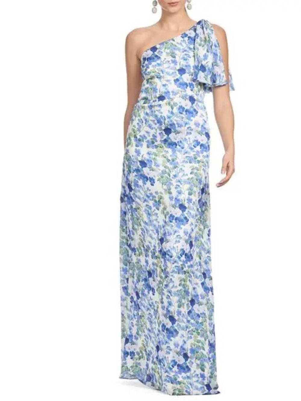 Sachin + Babi Chelsea Floral Print One Shoulder Gown Size 20W